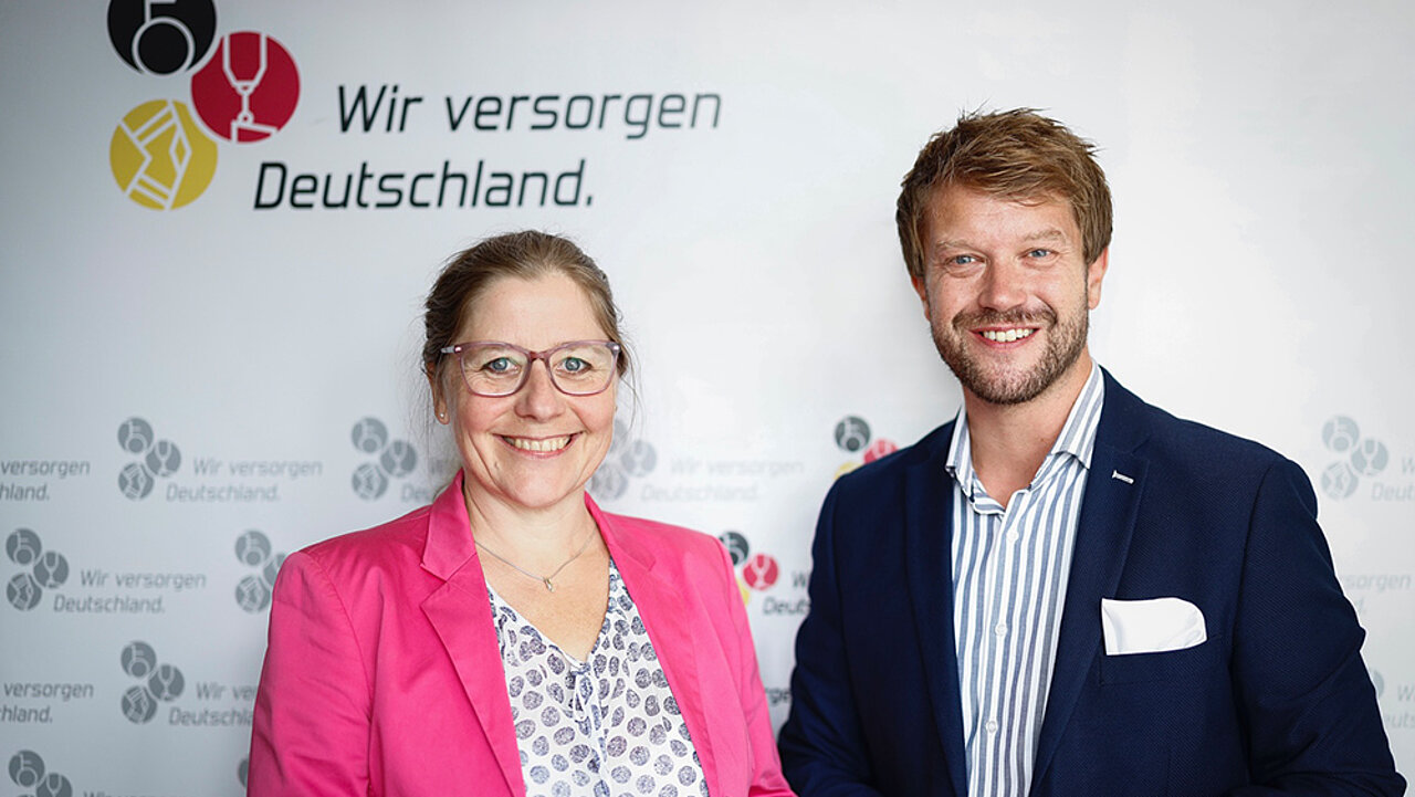 Kirsten Abel, Generalsekretärin des WvD, und Patrick Grunau, Generalsekretär des WvD